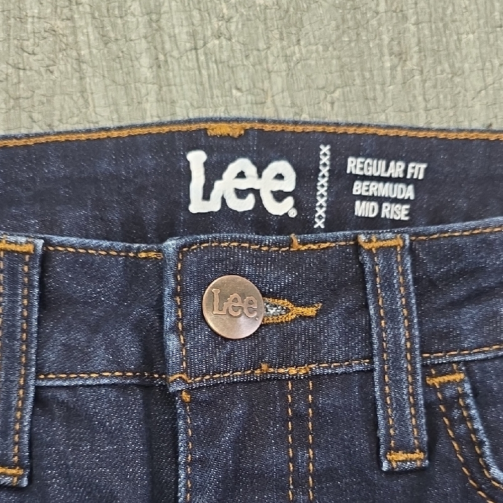 Lee Indigo Denim Shorts - Picture 3 of 4